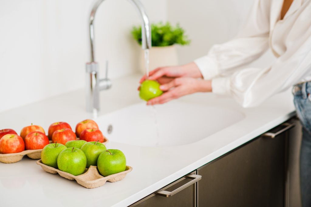 Apple and tomato trays